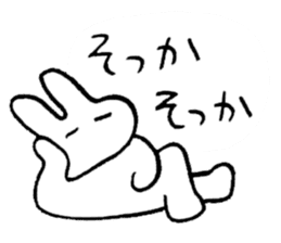 reaction of rabbit 3 sticker #3395741