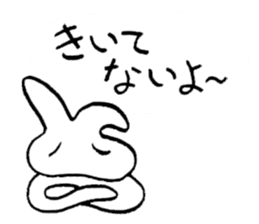 reaction of rabbit 3 sticker #3395742