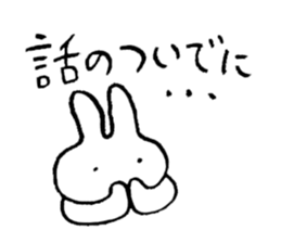 reaction of rabbit 3 sticker #3395745