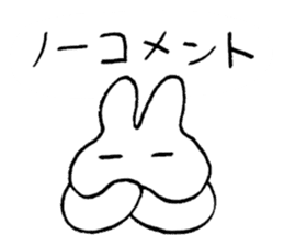 reaction of rabbit 3 sticker #3395748