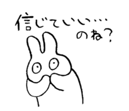 reaction of rabbit 3 sticker #3395752