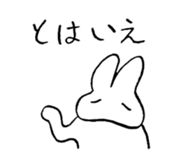 reaction of rabbit 3 sticker #3395760