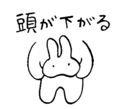 reaction of rabbit 3 sticker #3395765
