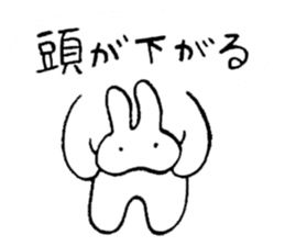 reaction of rabbit 3 sticker #3395765