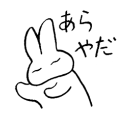 reaction of rabbit 3 sticker #3395768