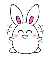 Luna of a white rabbit sticker #3395953