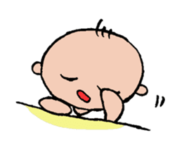 Feeling of a pregnant woman and the baby sticker #3396225