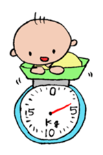 Feeling of a pregnant woman and the baby sticker #3396233