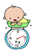 Feeling of a pregnant woman and the baby sticker #3396233