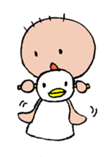 Feeling of a pregnant woman and the baby sticker #3396235