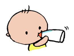 Feeling of a pregnant woman and the baby sticker #3396237