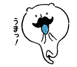 Respectable beard of cat by cadisiro sticker #3396255