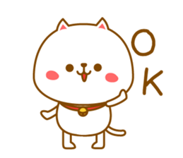 Basic sticker of a cute cat sticker #3396330