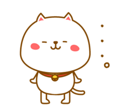 Basic sticker of a cute cat sticker #3396332