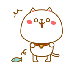 Basic sticker of a cute cat sticker #3396333
