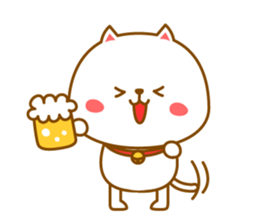 Basic sticker of a cute cat sticker #3396336