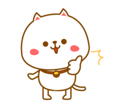 Basic sticker of a cute cat sticker #3396340