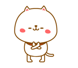 Basic sticker of a cute cat sticker #3396342