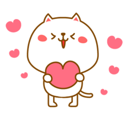 Basic sticker of a cute cat sticker #3396349