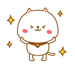 Basic sticker of a cute cat sticker #3396350