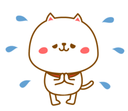 Basic sticker of a cute cat sticker #3396360