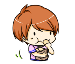 Pig-Couple With Happiness 2 sticker #3396699