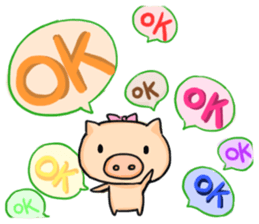 Pig-Couple With Happiness 2 sticker #3396726