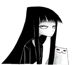 Flora and Oscar the cat slaves sticker #3397030