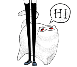 Flora and Oscar the cat slaves sticker #3397036