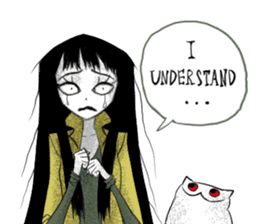 Flora and Oscar the cat slaves sticker #3397038