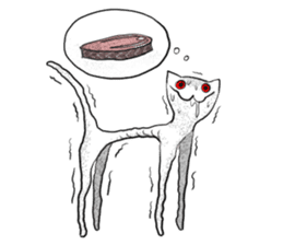 Flora and Oscar the cat slaves sticker #3397045