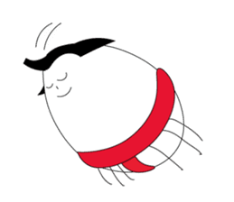 egg of sumo wrestlers sticker #3397292