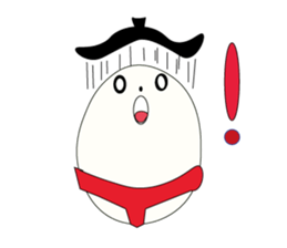egg of sumo wrestlers sticker #3397293
