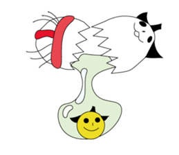 egg of sumo wrestlers sticker #3397295