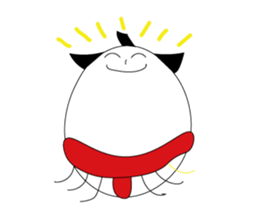 egg of sumo wrestlers sticker #3397296