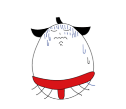 egg of sumo wrestlers sticker #3397297