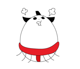 egg of sumo wrestlers sticker #3397298