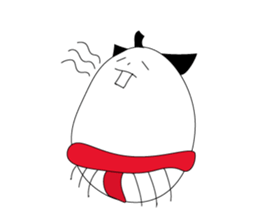 egg of sumo wrestlers sticker #3397304