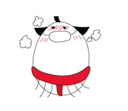 egg of sumo wrestlers sticker #3397306