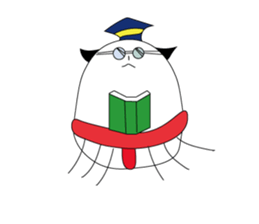 egg of sumo wrestlers sticker #3397309