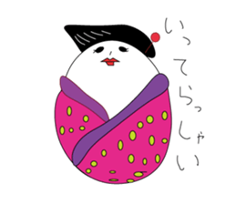 egg of sumo wrestlers sticker #3397313
