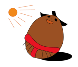 egg of sumo wrestlers sticker #3397316