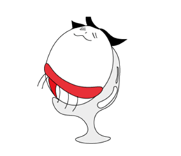 egg of sumo wrestlers sticker #3397319