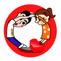 Lovey-dovey couple life sticker #3397893