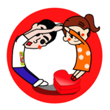 Lovey-dovey couple life sticker #3397893