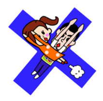 Lovey-dovey couple life sticker #3397894