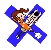 Lovey-dovey couple life sticker #3397894