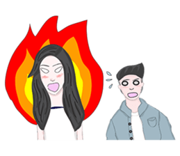 LEA & RYUU (Couple Love Stickers) sticker #3398114