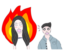 LEA & RYUU (Couple Love Stickers) sticker #3398114