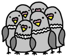 Full of birds sticker #3398225